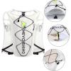 imageWaterproof Running Vest 55L Breathable Running Hydration Vest with 15L Water Bladder Water Vest for Hiking Trail Marathon Race Ideal for Women and MenWhite