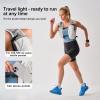 imageWaterproof Running Vest 55L Breathable Running Hydration Vest with 15L Water Bladder Water Vest for Hiking Trail Marathon Race Ideal for Women and MenWhite