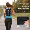 imageWaterproof Running Vest 55L Breathable Running Hydration Vest with 15L Water Bladder Water Vest for Hiking Trail Marathon Race Ideal for Women and MenBlack