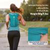 imageWaterproof Running Vest 55L Breathable Running Hydration Vest with 15L Water Bladder Water Vest for Hiking Trail Marathon Race Ideal for Women and MenGreen