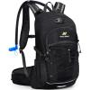 imageHydration Backpack 3L Water Bladder Hiking Water Backpack with Rain Cover Insulation Hydration Daypack Rucksack for Cycling01 Black