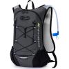 imageLightweight Hydration Backpack Running Backpack with 2L Water Bladder Hydro Water Daypack for Cycling Hiking Rave for Men WomenPlaid Dark gray