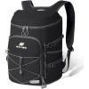 imageN NEVO RHINO Backpack Coolers Insulated Leak Proof 3654 CansPortable Lightweight Waterproof Insulated Cooler Backpack for Men ampamp Women Ideal for CampingTravelBeachPicnicsLunch ampamp Day Tripsblack