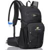 imageN NEVO RHINO Hydration Backpack 18L Multipurpose Hiking Backpack with 3L Water Bladder Water Backpack Insulated Hydration Pack Ideal for Hiking and CyclingBlack