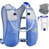 imageN NEVO RHINO Running Hydration Vest for Women 15L Water Bladder Backpack 5L Small Lightweight Breathable Hydration Vest for Hiking Trail Running Cycling Marathon for WomenBlue