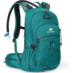 imageHydration Backpack 3L Water Bladder Hiking Water Backpack with Rain Cover Insulation Hydration Daypack Rucksack for Cyclingpure lake green