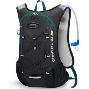 imageLightweight Hydration Backpack Running Backpack with 2L Water Bladder Hydro Water Daypack for Cycling Hiking Rave for Men Women12L Green