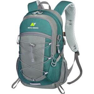 imageN NEVO RHINO Hiking Backpack 20L Water Resistant Outdoor Day PackLightweight Travel Small Backpack for Men WomenLakeblue