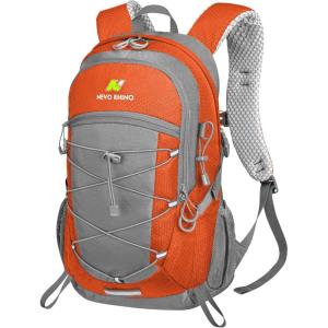 imageN NEVO RHINO Hiking Backpack 20L Water Resistant Outdoor Day PackLightweight Travel Small Backpack for Men WomenOrange