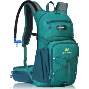 imageN NEVO RHINO Hydration Backpack 18L Multipurpose Hiking Backpack with 3L Water Bladder Water Backpack Insulated Hydration Pack Ideal for Hiking and Cycling04 Green