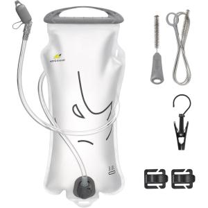 imageN NEVO RHINO Hydration Bladder 2L3LWater Reservoir for Hiking Backpack Leak Proof Water Storage BladderBPAFree Water Pouch Hydration Pack for Camping Cycling Running3Lwith clean kit