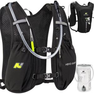 imageN NEVO RHINO Running Vest Lightweight Hydration Vest Insulated Water Backpack with 15L Water Bladder for Hiking Trail RunningMarathonsCyclingBlack