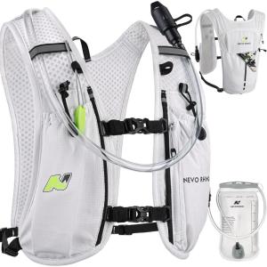 imageN NEVO RHINO Running Vest Lightweight Hydration Vest Insulated Water Backpack with 15L Water Bladder for Hiking Trail RunningMarathonsCyclingWhite