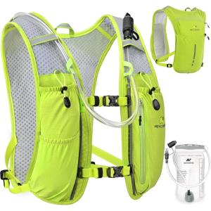 imageN NEVO RHINO Running Vest Lightweight Hydration Vest Insulated Water Backpack with 15L Water Bladder for Hiking Trail RunningMarathonsCyclingYellow