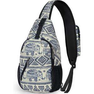 imageN NEVO RHINO Sling Backpack Multipurpose Crossbody Bag Sling Bag Daypack for Travel Hiking Sports Lucky Elephant6
