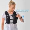 imageRunning Vest with 350 ML TPU Soft Flask Small Running Water Vest Adjustable Chest Straps Lightweight Hydration Vest Pack for Trail Marathon Hiking Cycling for Women Men MiniBlack