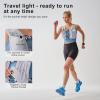 imageRunning Vest with 350 ML TPU Soft Flask Small Running Water Vest Adjustable Chest Straps Lightweight Hydration Vest Pack for Trail Marathon Hiking Cycling for Women Men MiniGray