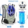 image:imageLightweight Hydration Backpack Running Backpack with 2L Water Bladder Hydro Water Daypack for Cycling Hiking Rave for Men WomenLight Grass Green