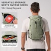 image:imageN NEVO RHINO 16L Hiking amp Commuter Backpack Lightweight Daypack for Men Women Breathable Backpanel Hydration Port Outdoor Backpack for Camping TravelGreen