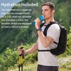 image:imageN NEVO RHINO 17L Lightweight Hiking Backpack with 500ml17oz Soft Flask for Men amp Women Hydration Backpack Trekking Daypack for Hiking Camping TravelingBlack