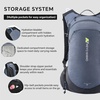 image:imageN NEVO RHINO 17L Lightweight Hiking Backpack with 500ml17oz Soft Flask for Men amp Women Hydration Backpack Trekking Daypack for Hiking Camping TravelingBlue