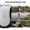 image:imageN NEVO RHINO 17L Lightweight Hiking Backpack with 500ml17oz Soft Flask for Men amp Women Hydration Backpack Trekking Daypack for Hiking Camping TravelingWhite
