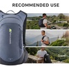 image:imageN NEVO RHINO 17L Lightweight Hiking Backpack with 500ml17oz Soft Flask for Men amp Women Hydration Backpack Trekking Daypack for Hiking Camping TravelingBlue