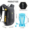 image:imageN NEVO RHINO Hydration Backpack Lightweight Small Hiking Backpack with Water Bladder 2L Insulated Water Daypack for Cycling Running Trail RaveBlack