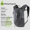 image:imageN NEVO RHINO Hydration Backpack Lightweight Small Hiking Backpack with Water Bladder 2L Insulated Water Daypack for Cycling Running Trail RaveBlack