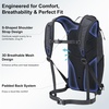 image:imageN NEVO RHINO Small Hiking amp Trekking Backpack 10L Lightweight Travel Backpack Hiking Daypack for Women MenWhite