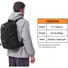 image:imageN NEVO RHINO 20L Hiking Internal Frame Backpack for Men Women Small Travel Backpack Waterproof Backpack with Rain CoverBlack