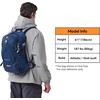 image:imageN NEVO RHINO 20L Hiking Internal Frame Backpack for Men Women Small Travel Backpack Waterproof Backpack with Rain CoverBlue
