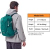 image:imageN NEVO RHINO 20L Hiking Internal Frame Backpack for Men Women Small Travel Backpack Waterproof Backpack with Rain CoverDark Green