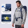 image:imageN NEVO RHINO 35L Internal Frame BackpackWomen Mens Backpacking Backpack with Rain Cover305 Liter Lightweight Hiking Backpacking Packs for CampingHikingTravelingDark Blue