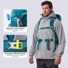 image:imageN NEVO RHINO 35L Internal Frame BackpackWomen Mens Backpacking Backpack with Rain Cover305 Liter Lightweight Hiking Backpacking Packs for CampingHikingTravelingDark Green