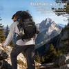 image:imageN NEVO RHINO 40L Internal Frame Hiking Backpack for Men Women with Rain Cover Lightweight Outdoor Backpacking Backpack for Camping Hiking TravelingBlack