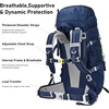 image:imageN NEVO RHINO 40L Internal Frame Hiking Backpack for Men Women with Rain Cover Lightweight Outdoor Backpacking Backpack for Camping Hiking TravelingBlue