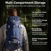 image:imageN NEVO RHINO 40L Internal Frame Hiking Backpack for Men Women with Rain Cover Lightweight Outdoor Backpacking Backpack for Camping Hiking TravelingBlue