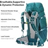 image:imageN NEVO RHINO 40L Internal Frame Hiking Backpack for Men Women with Rain Cover Lightweight Outdoor Backpacking Backpack for Camping Hiking TravelingDark Green