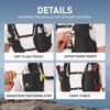 image:imageN NEVO RHINO Running Vest for Women Men 5L Lightweight Running Hydration Vest with 2 TPU 500ml Soft Flask Breathable Hydration Backpack for Trail Running Hiking Shorter Runsblack