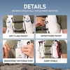 image:imageN NEVO RHINO Running Vest for Women Men 5L Lightweight Running Hydration Vest with 2 TPU 500ml Soft Flask Breathable Hydration Backpack for Trail Running Hiking Shorter Runswhite