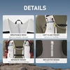 image:imageN NEVO RHINO Running Vest for Women Men Hydration Vest with 2 TPU 500ML Soft Flask Lightweight Breathable Hydration Backpack for Trail RunningWhite