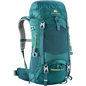image:imageN NEVO RHINO 40L Internal Frame Hiking Backpack for Men Women with Rain Cover Lightweight Outdoor Backpacking Backpack for Camping Hiking TravelingDark Green