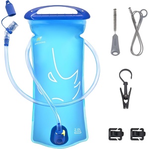 image:imageN NEVO RHINO Hydration Bladder 2L3LWater Reservoir for Hiking Backpack Leak Proof Water Storage BladderBPAFree Water Pouch Hydration Pack for Camping Cycling Running2Lwith clean kitblue