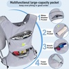 image:imageN NEVO RHINO Running Vest with Water Bladder 15 Liter Small Hydration Water Vest Lightweight Hydration Pack MultiPocket 11x  for Hiking Race Trail Marathon for Women MenGray