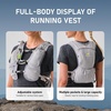 image:imageN NEVO RHINO Running Vest with Water Bladder 15 Liter Small Hydration Water Vest Lightweight Hydration Pack MultiPocket 11x  for Hiking Race Trail Marathon for Women MenGray