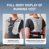 image:imageN NEVO RHINO Small Running Vest for Women Lightweight Hydration Vest with Water Bladder 15 Liter Hydration Backpack for Trial Hiking Cycling JoggingGray