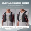 image:imageRunning Hydration Vest for Women Men Lightweight Water Vest with 2 TPU 250ML Soft Flask Adjustable Chest Straps Hydration Backpack for Shorter RunsBlack