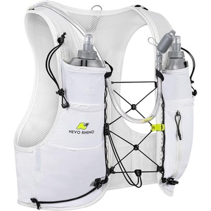 image:imageN NEVO RHINO Running Hydration Vest with 15L Water Bladder amp Dual 500ml Soft Flask for Men WomenAdjustable Lightweight 5L Water Backpack for Hiking Trail Running Marathon CyclingWhite