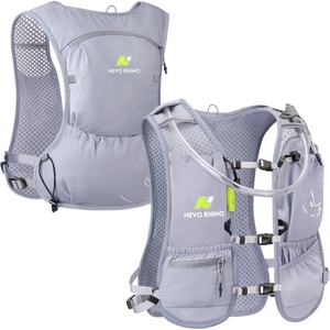 image:imageN NEVO RHINO Small Running Vest for Women Lightweight Hydration Vest with Water Bladder 15 Liter Hydration Backpack for Trial Hiking Cycling JoggingGray